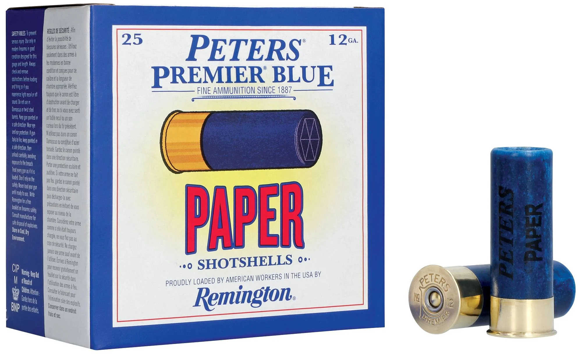 Peters Paper, 12 Gauge, 8 Shot, 2-3/4 in, 1 1/8 oz, 1145 fps