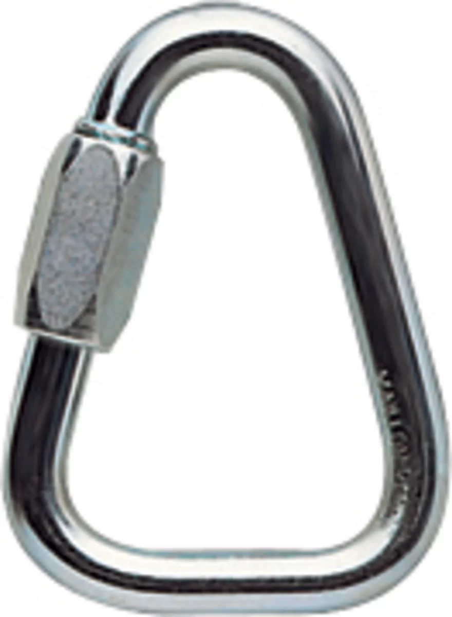 Petzl DELTA Maillon Rapide Triangular, Steel, 10mm 44kN