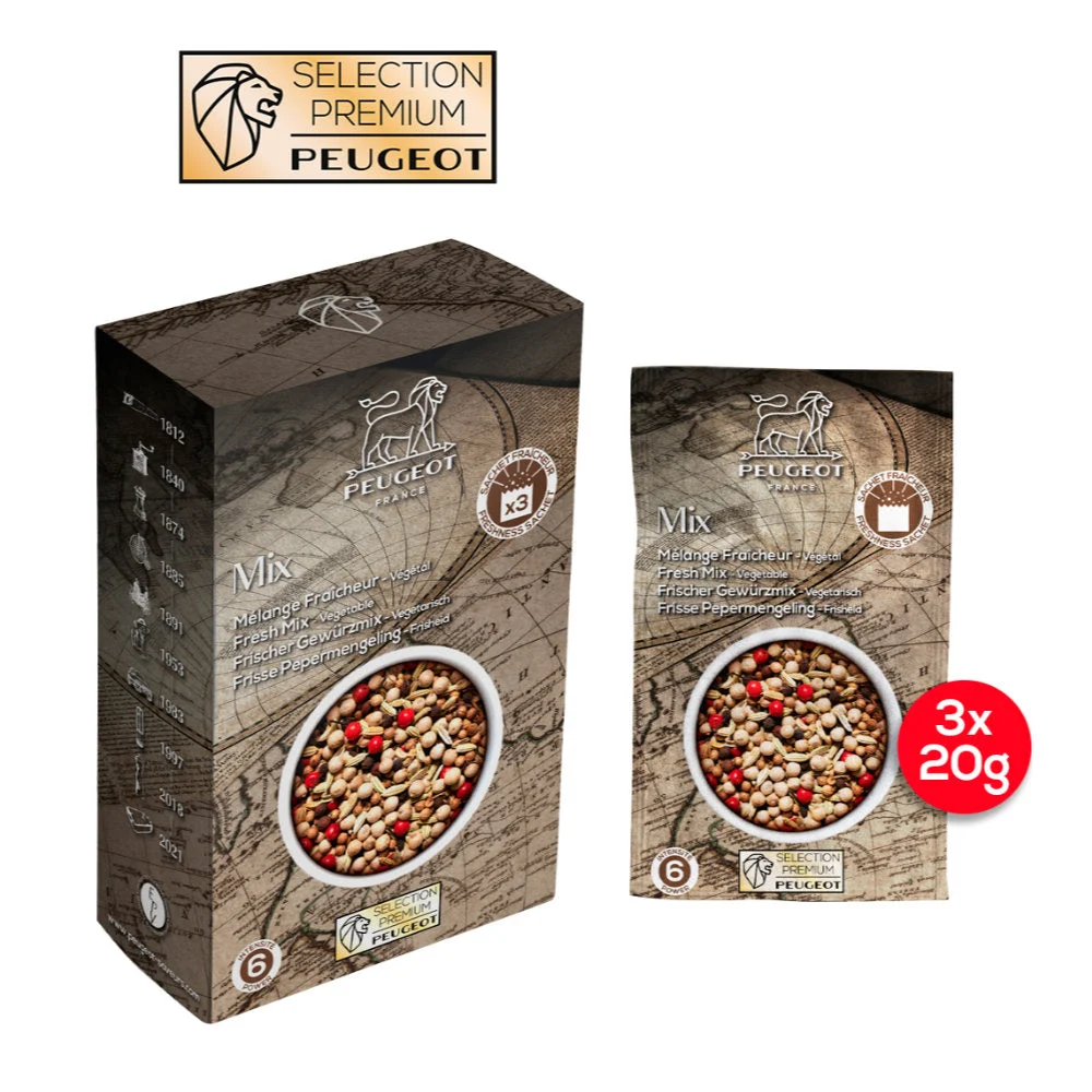 Peugeot Fresh Blend Pepper, 3 x 20g Sachets