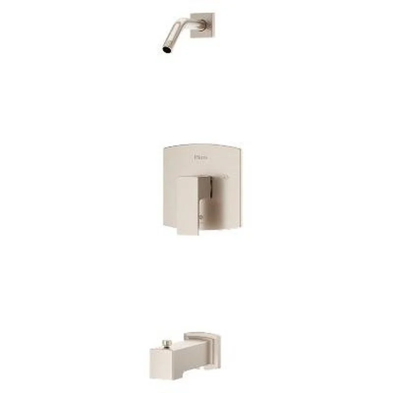 Pfister Pfirst Modern Single Handle Bathtub & Shower Faucet in Brushed Nickel (Trim Only) (Showerhead Sold Separately) | Ferguson