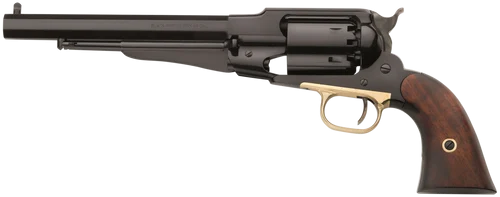 Pietta 1858 Remington Army, 8" Barrel, Black, Walnut Grip, 6rd