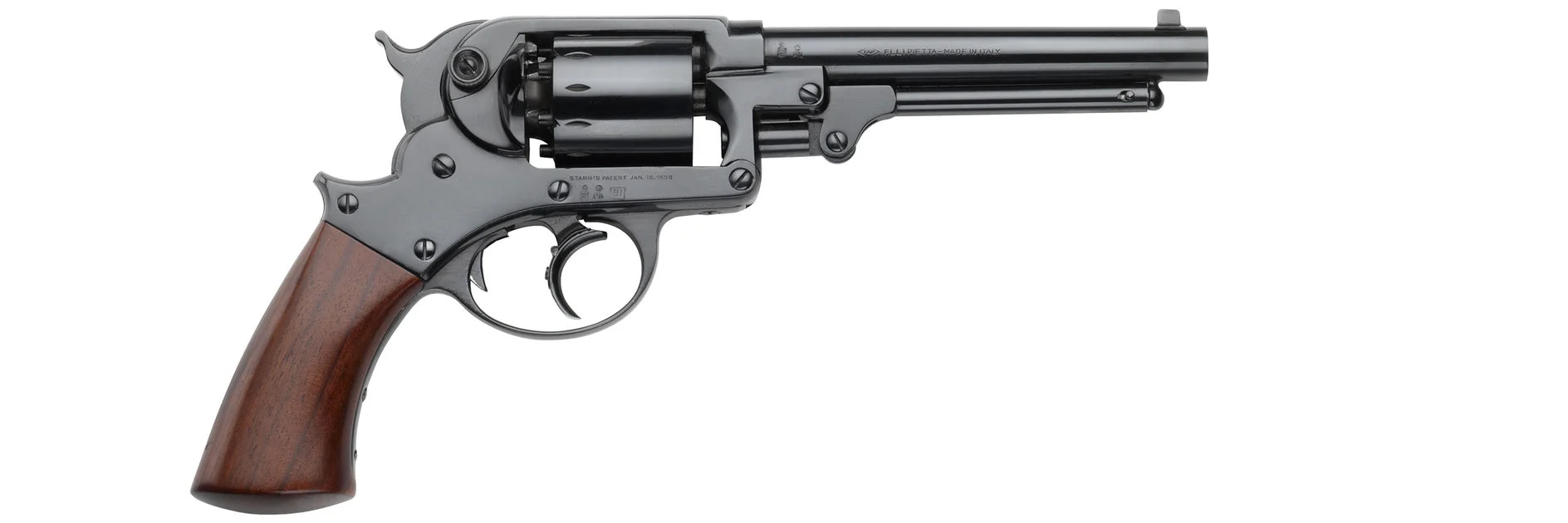 Pietta™ 1858 Starr Revolver- .44 Caliber - Double Action Black Powder Revolver - STARRD44