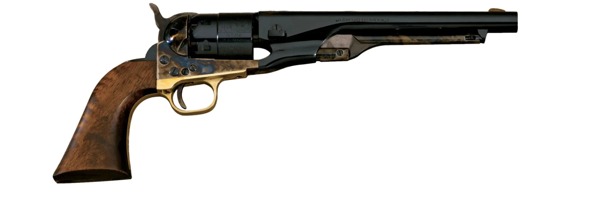 Pietta™ 1860 Army Black Powder Revolver Pistol - .44 Caliber 8" Blued Barrel -CAS44
