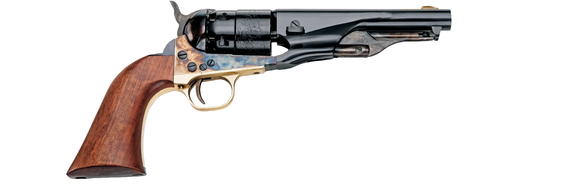 Pietta™ 1860 Army Sheriff Black Powder Revolver Pistol - .44 Caliber 5.5" Blued Barrel -CSA44