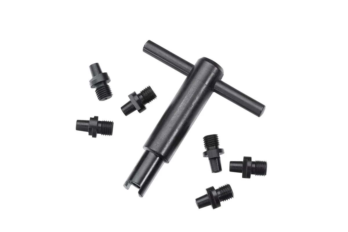Pietta™ Revolver Nipple Wrench w/ 6 Nipples - #10 Revolver Percussion Cap Nipples - AC020+060