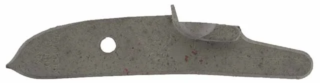 Plate with integral pan, 5.25 x .99", marked