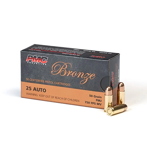 PMC 25 AUTO, 50 grain, FMJ, Box of 50, Case of 1000