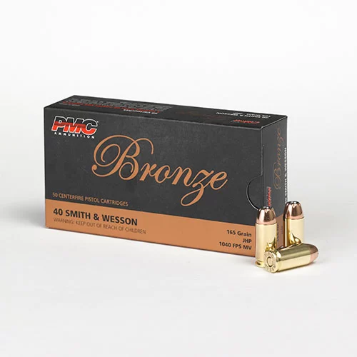 PMC Ammunition .40 S&W, 165gr, JHP, Case of 1000
