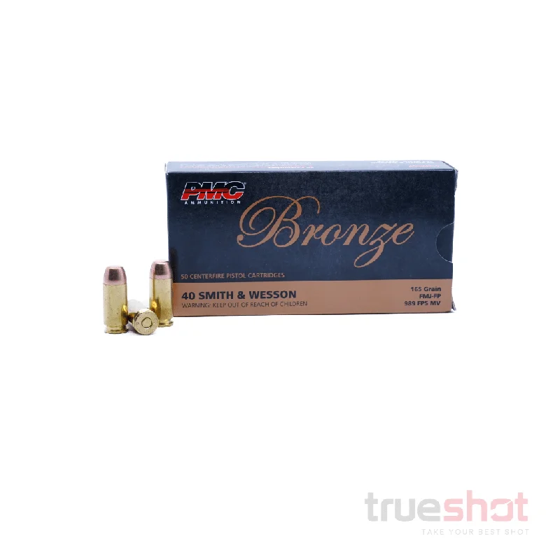 PMC Bronze 40 S&W 165 Grain FMJ – High-Quality Ammo for Sale