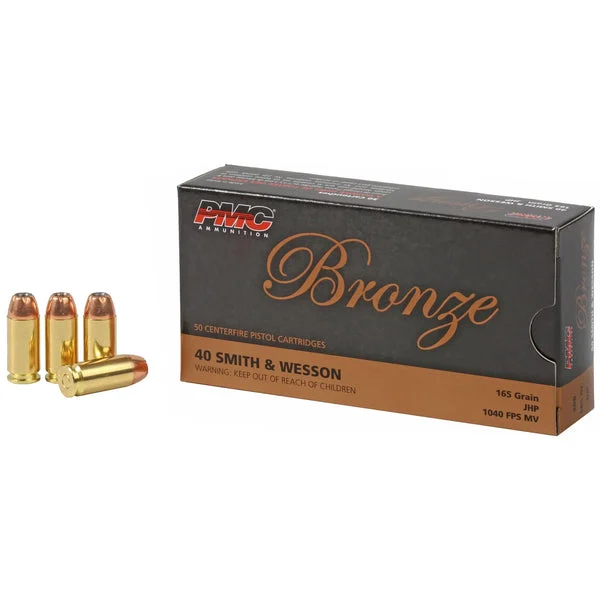 PMC BRONZE 40SW 165GR JHP 50RD