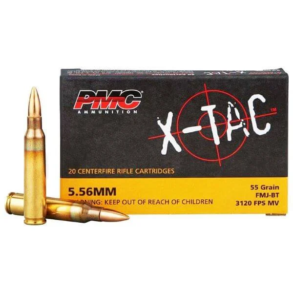 PMC X-Tac 5.56 NATO 55 Gr FMJ Ammo