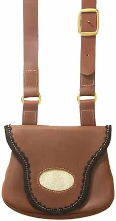 Possible's Bag,fine leather hunting pouch,with beaver-tail front flap