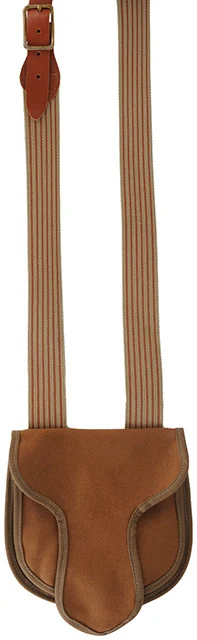 Possibles bag, canvas, 8-3/4" by 8", beaver tail flap