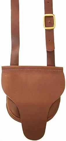 Possibles bag, fine leather, 8" by 7", double bag