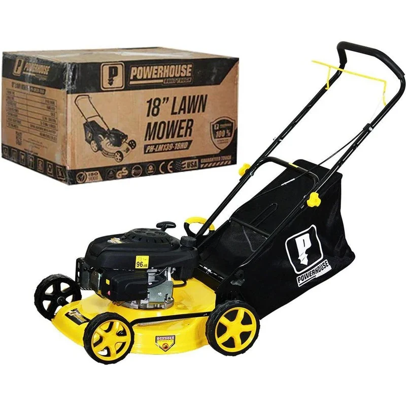 Powerhouse PH-LM139-18HD Gasoline Engine Lawn Mower 18″ 139cc