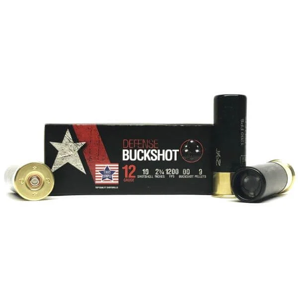 PPU 12 Ga Defense Buckshot Ammo