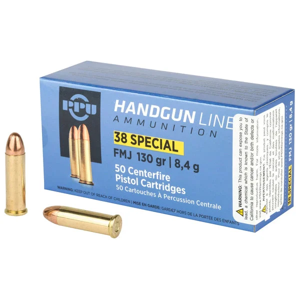 PPU 38SPL FMJ 130GR 50RD