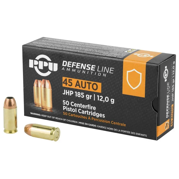 PPU 45ACP JHP 185GR 50RD