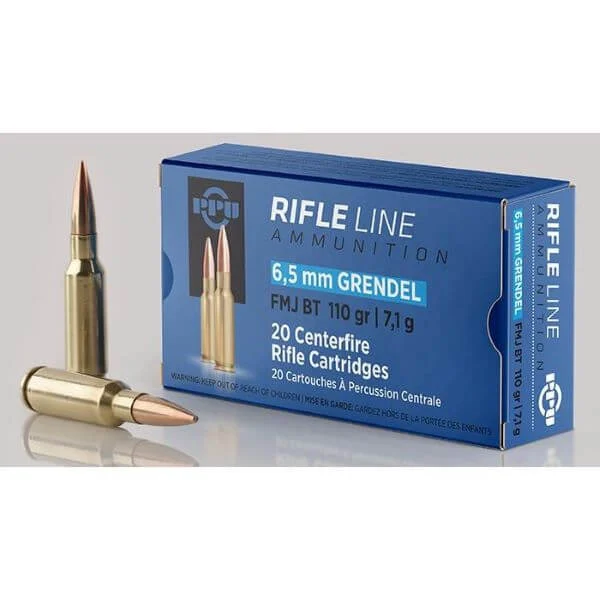 PPU 6.5 Grendel 110 Gr FMJ Ammo