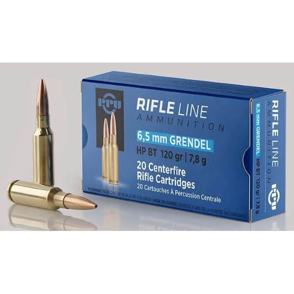 PPU 6.5 Grendel 120 Gr HPBT Ammo