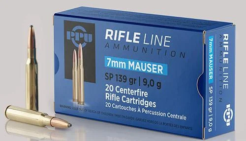 PPU 7mm Mauser 139 Gr SP Ammo