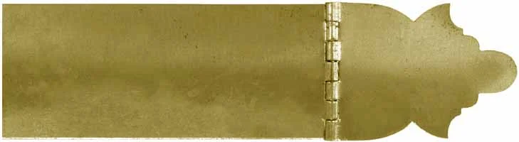 Pre-Revolutionary War era longrifle Patchbox Kit,brass, 6-3/4" overall length