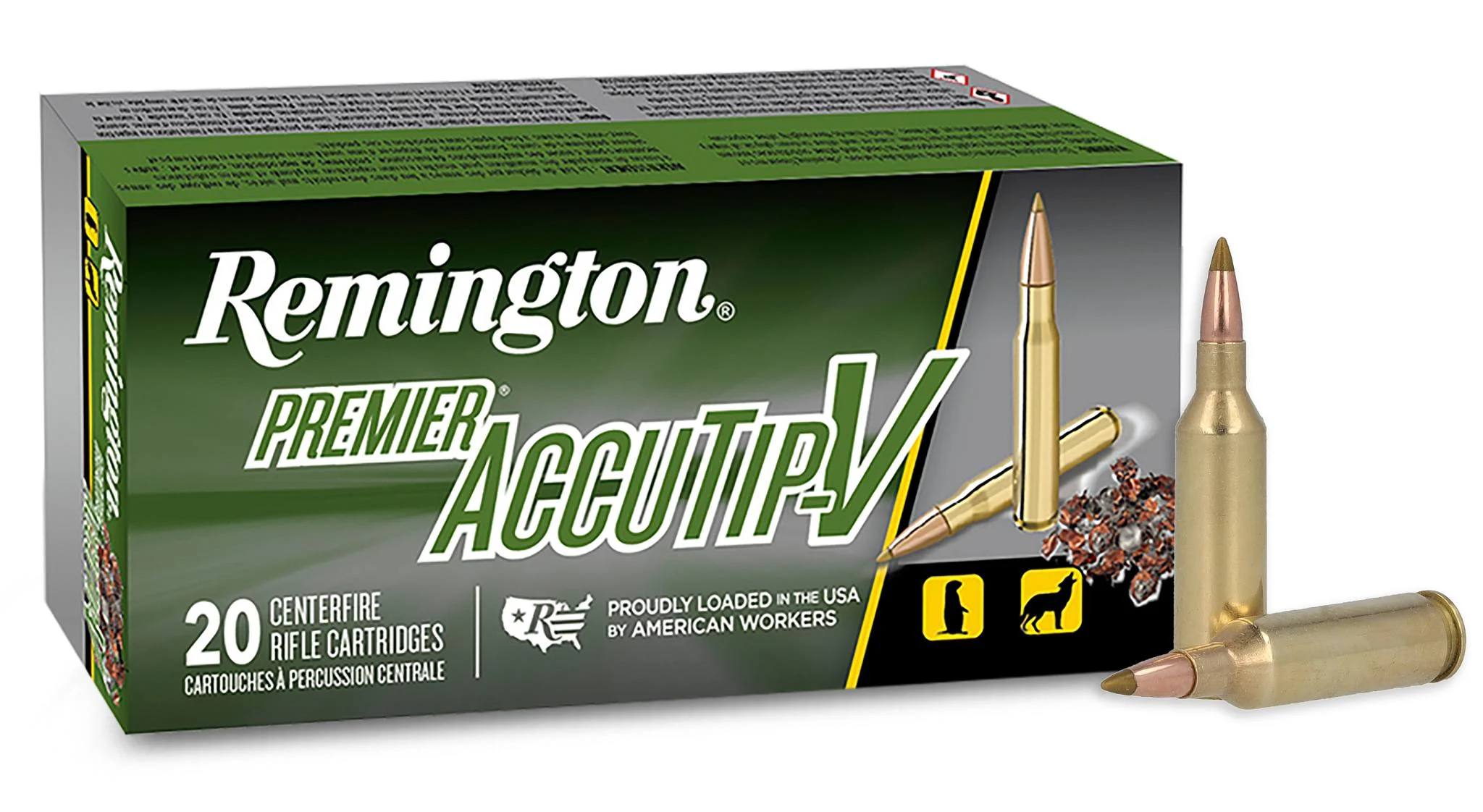 Premier AccuTip-V, 17 Remington Fireball, 20 Grain, AccuTip-V, 4000 fps