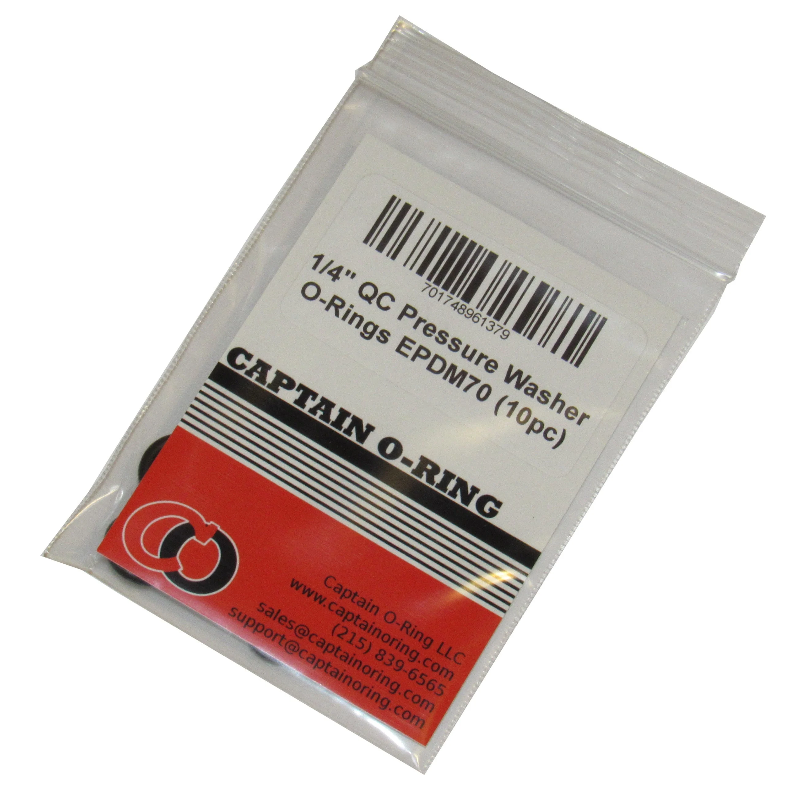 Pressure Washer O-Rings for 1/4 Quick Coupler, EPDM (10 pack)