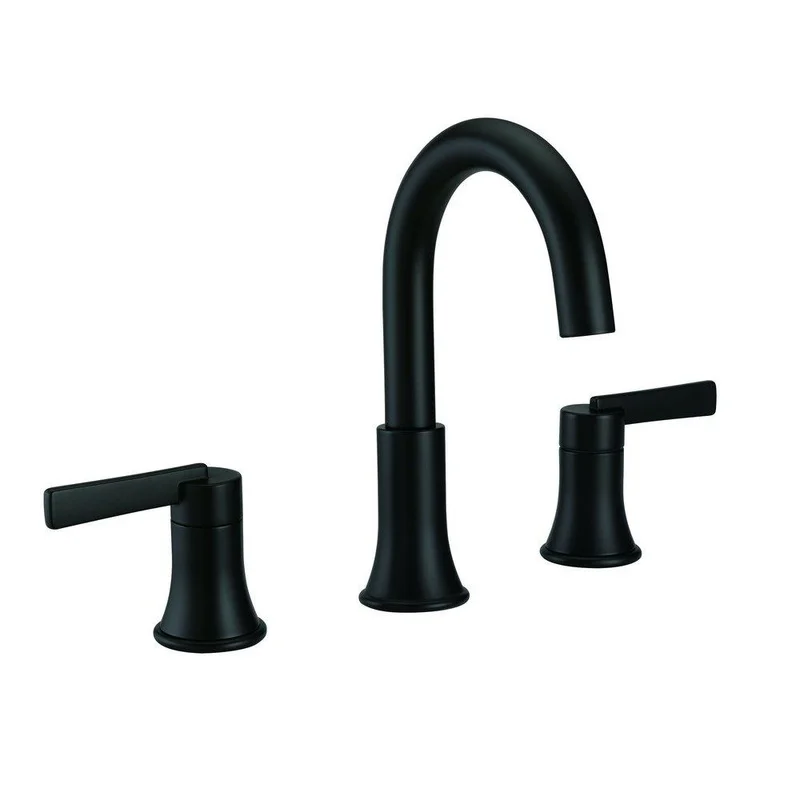 PROFLO Orrs Two Handle Widespread Bathroom Sink Faucet in Matte Black | Ferguson