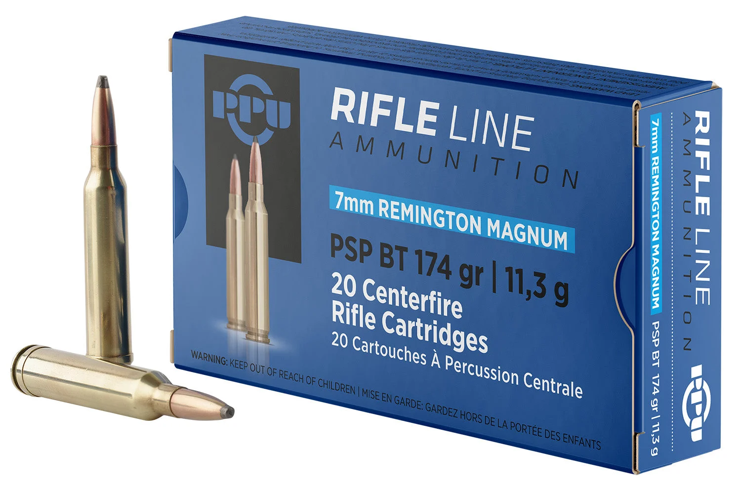 Prvi Partizan PP7RM2Pointed Soft Point Boat Tail174 Grain 7mm Remington Mag