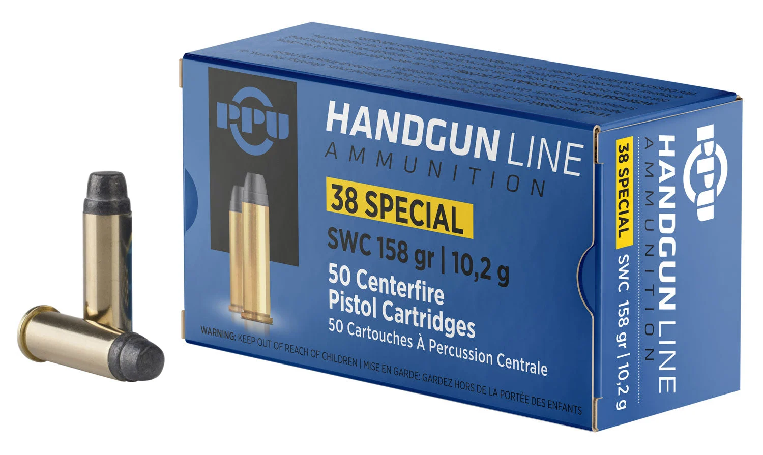 Prvi Partizan PPH38SSSemi Wadcutter158 Grain .38 Special