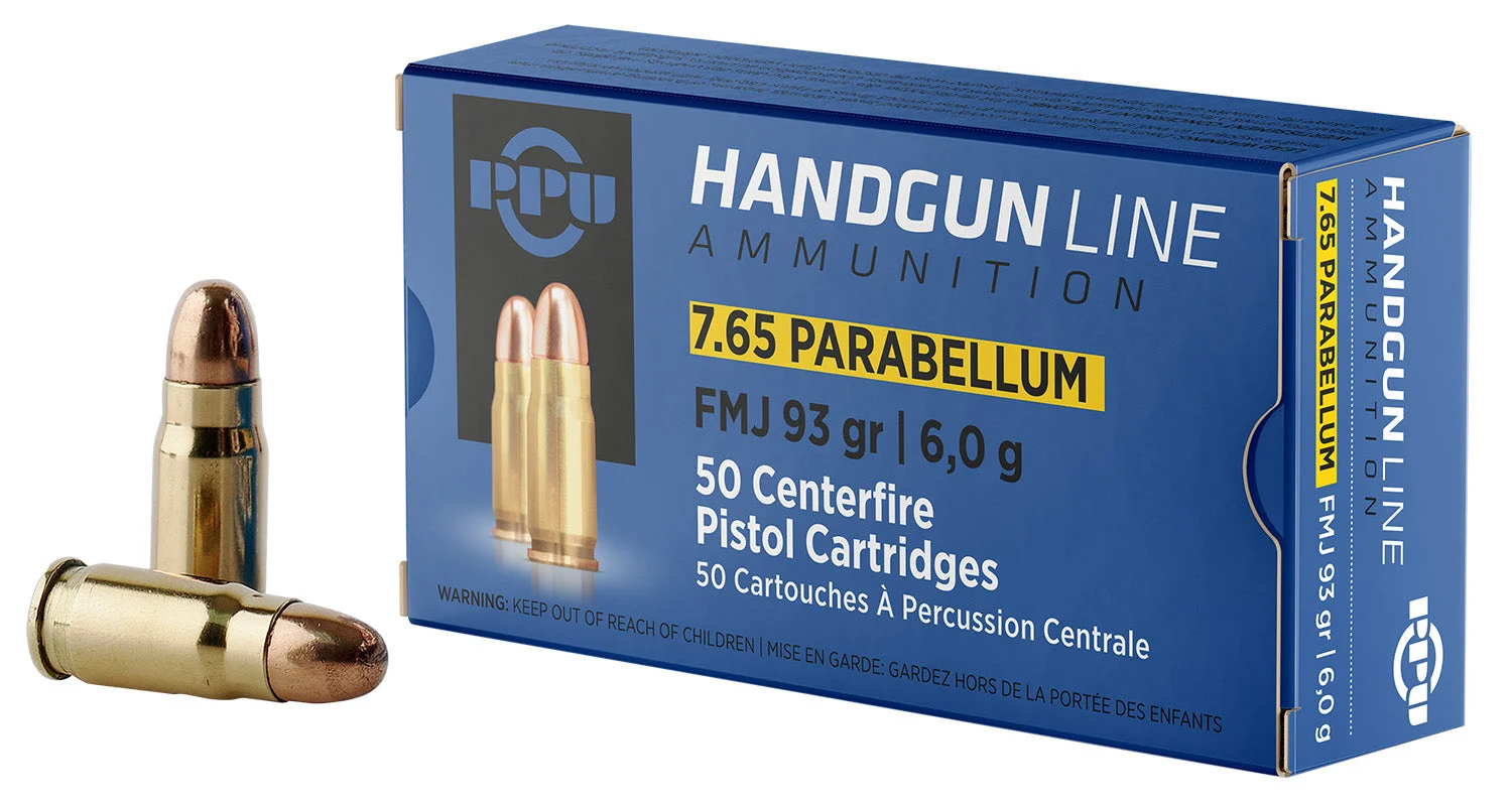 Prvi Partizan PPH765PFull Metal Jacket FMJ 93 Grain 7.65×21mm Parabellum