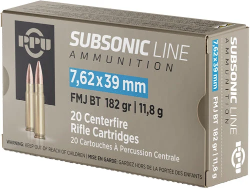 Prvi Partizan Subsonic 7.62x39mm 182 gr FMJ ammo