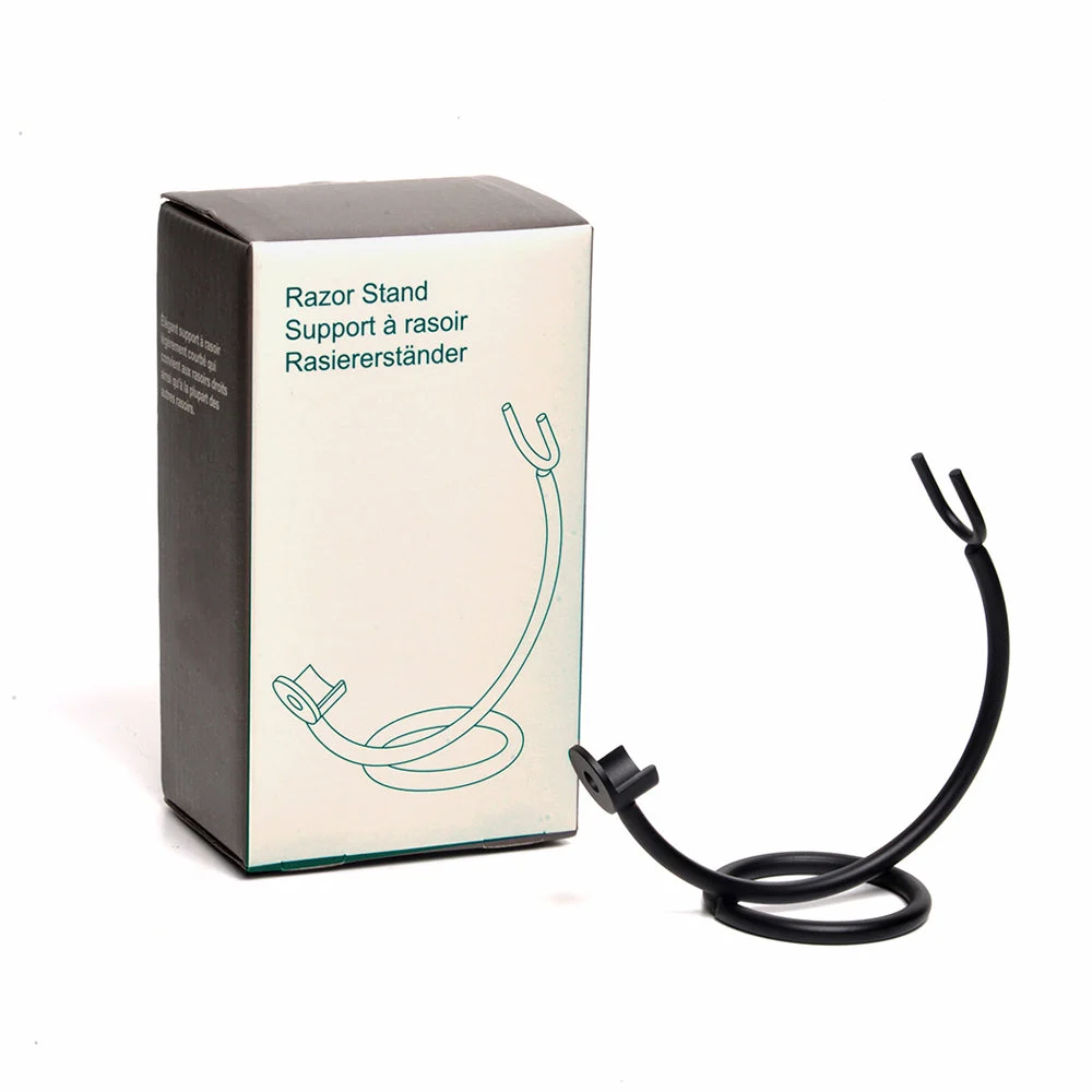 Pure Badger Curved Stand for Straight Razors – Black