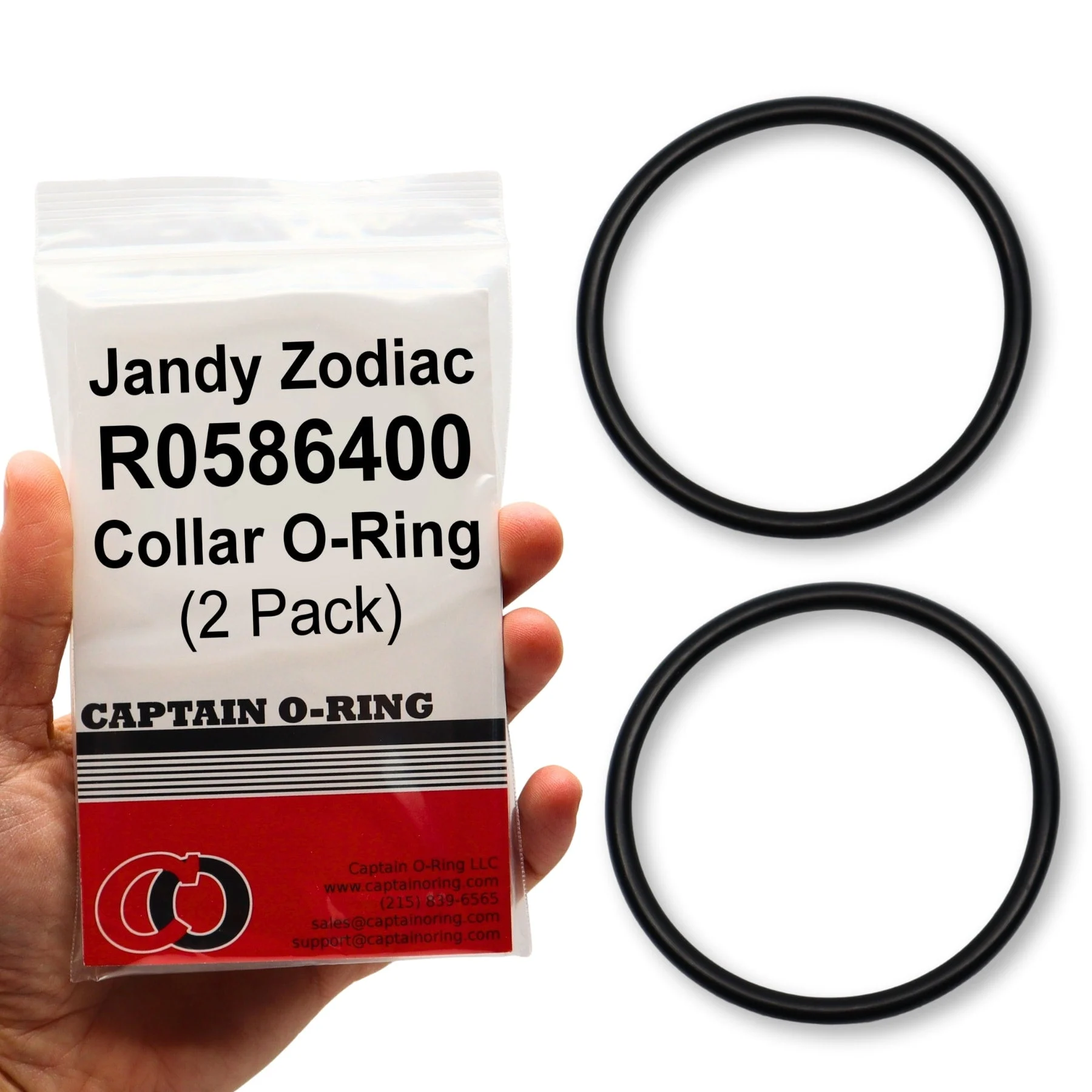 R0586400 Small Collar O-Ring for Jandy Zodiac (2 Pack)