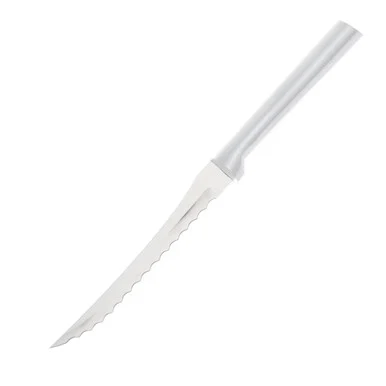 Rada Cutlery Tomato Slicer Silver Cast Aluminum 5in Serrated Tomato R126