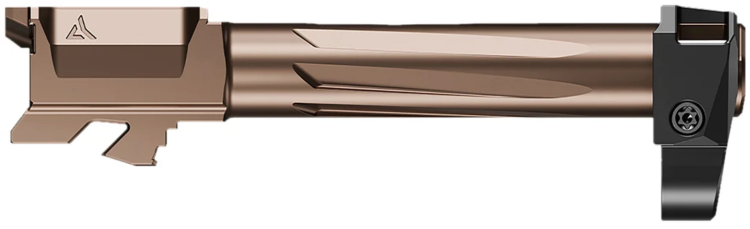 Radian Weapons R0843 Ramjet & Afterburner Combo 9mm Luger Compatible w/Glock 43, Bronze Stainless Steel