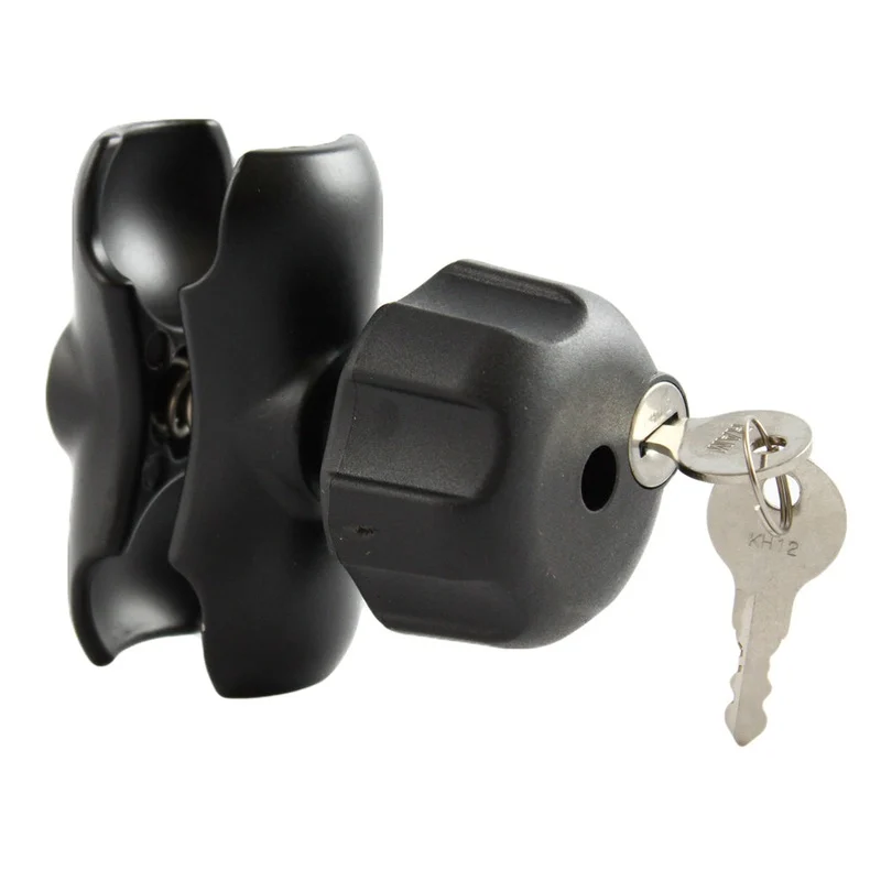 RAM Mount Double Socket Arm w/Small Locking Knob f/1.5 Ball Bases [RAM-201U-BL]