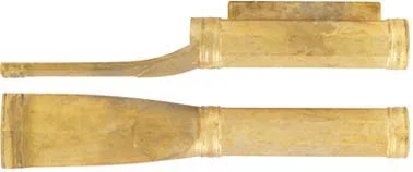Ramrod entry pipe for 3/8" rod, John Armstrong, Maryland style, wax cast brass