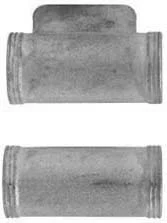 Ramrod pipe, steel, forward with pin lug, English rifle, for 7/16" ramrod