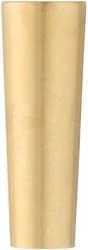 Ramrod tip, 1/2" tapering to 3/8",brass, to fit early muskets, 1-4/10" long
