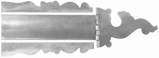 Reading School Patchbox Kit, iron,7-7/8" overall length