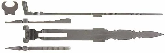 Rear sight,adjustable Hawken style,with five step elevation riser,by L&R