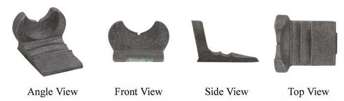 Rear sight, large Hawken style,wax cast steel