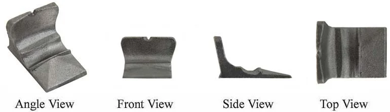 Rear sight, Slim Kentucky Longrifle style,for 15/16 or 1" octagon barrel,wax cast steel