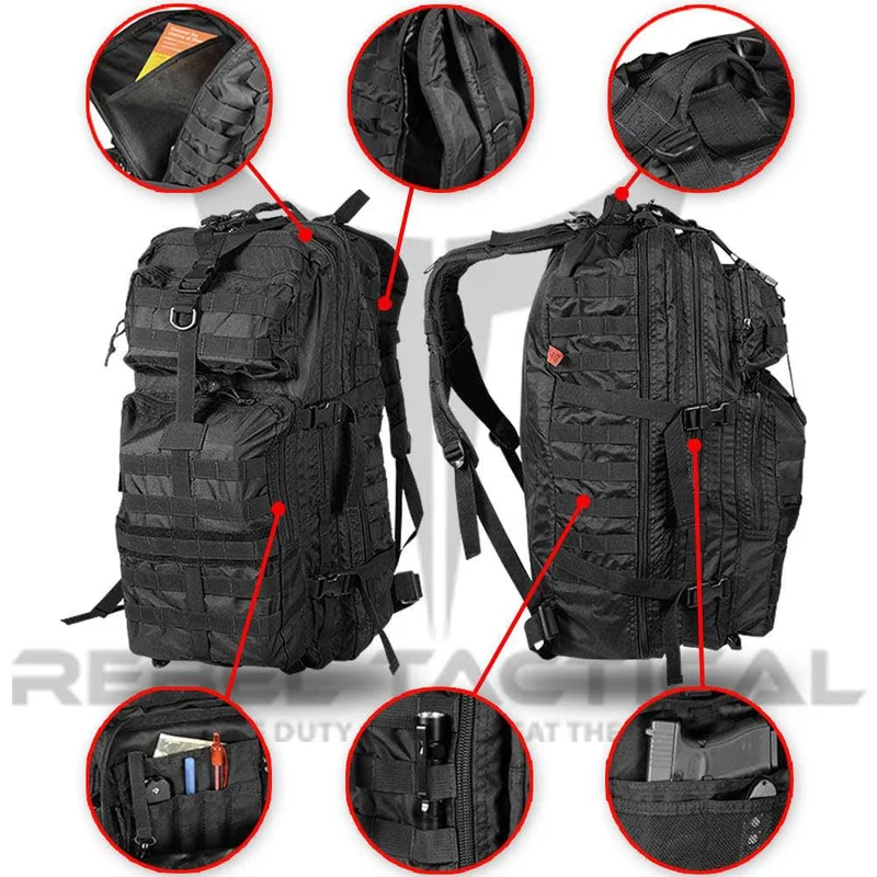 Rebel Tactical RT477 26″ MOLLE Tactical Assault Backpack