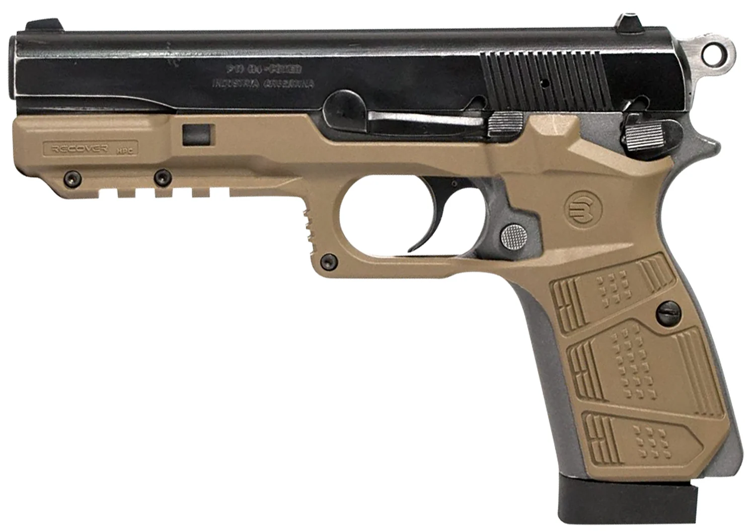 Recover Tactical HPC-02 Grip & Rail SystemTan Polymer Picatinny for Browning Hi-Power