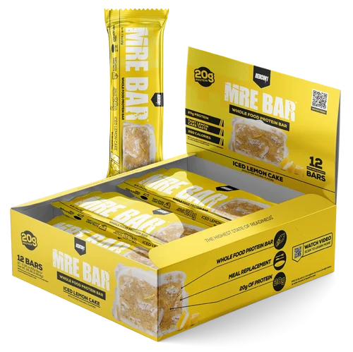 Redcon1 MRE Protein Bar Iced Lemon Cake 12 Pack