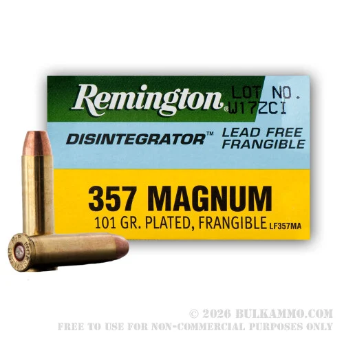 500Rounds of .357 Mag Ammo by Remington - 100gr PF