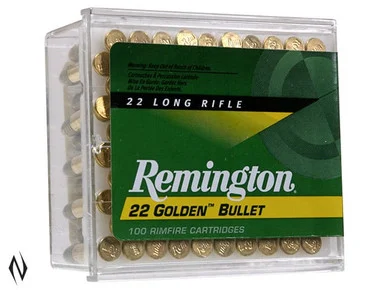 REMINGTON 22LR 40GR HV RN GOLDEN BULLET 100 PK 1255FPS